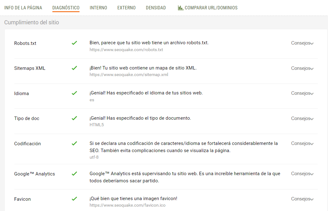 seoquake plugin gratis
