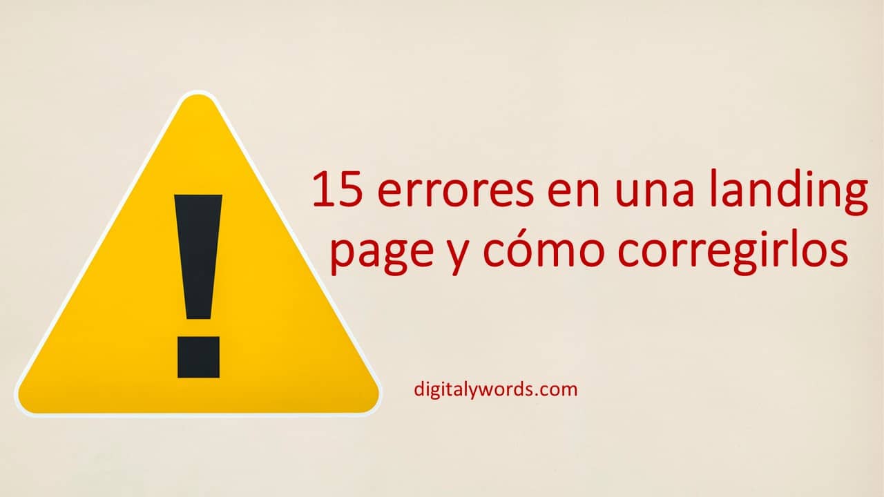 errores en una landing page que debes evitar