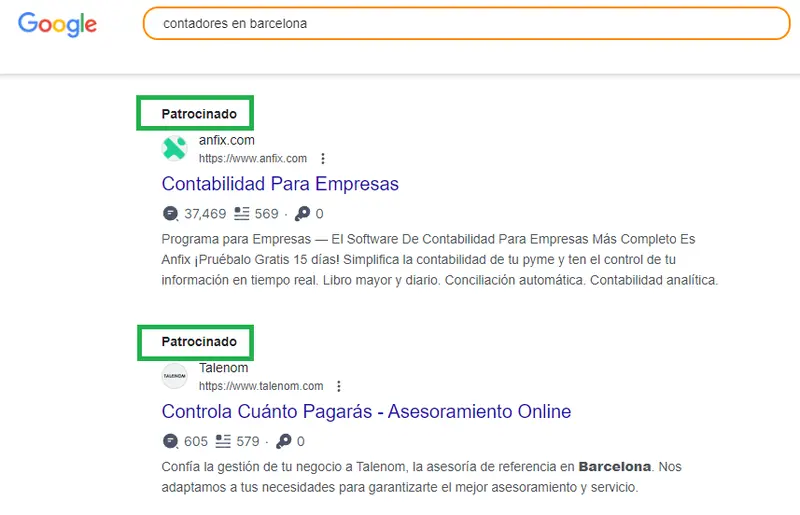 Por qué elegir servicios SEO Anuncios patrocinados