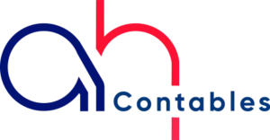 Logotipo de AH Contables, firma contable de Colombia cliente de la agencia de SEO