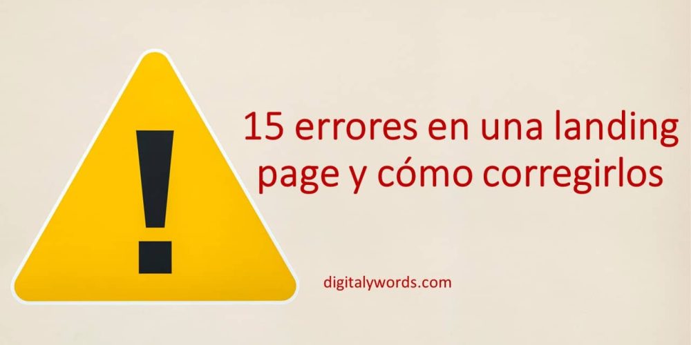 errores en una landing page que debes evitar